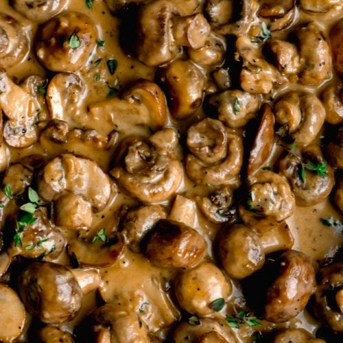 Creamy Garlic Mushrooms - The Delicious Spoon