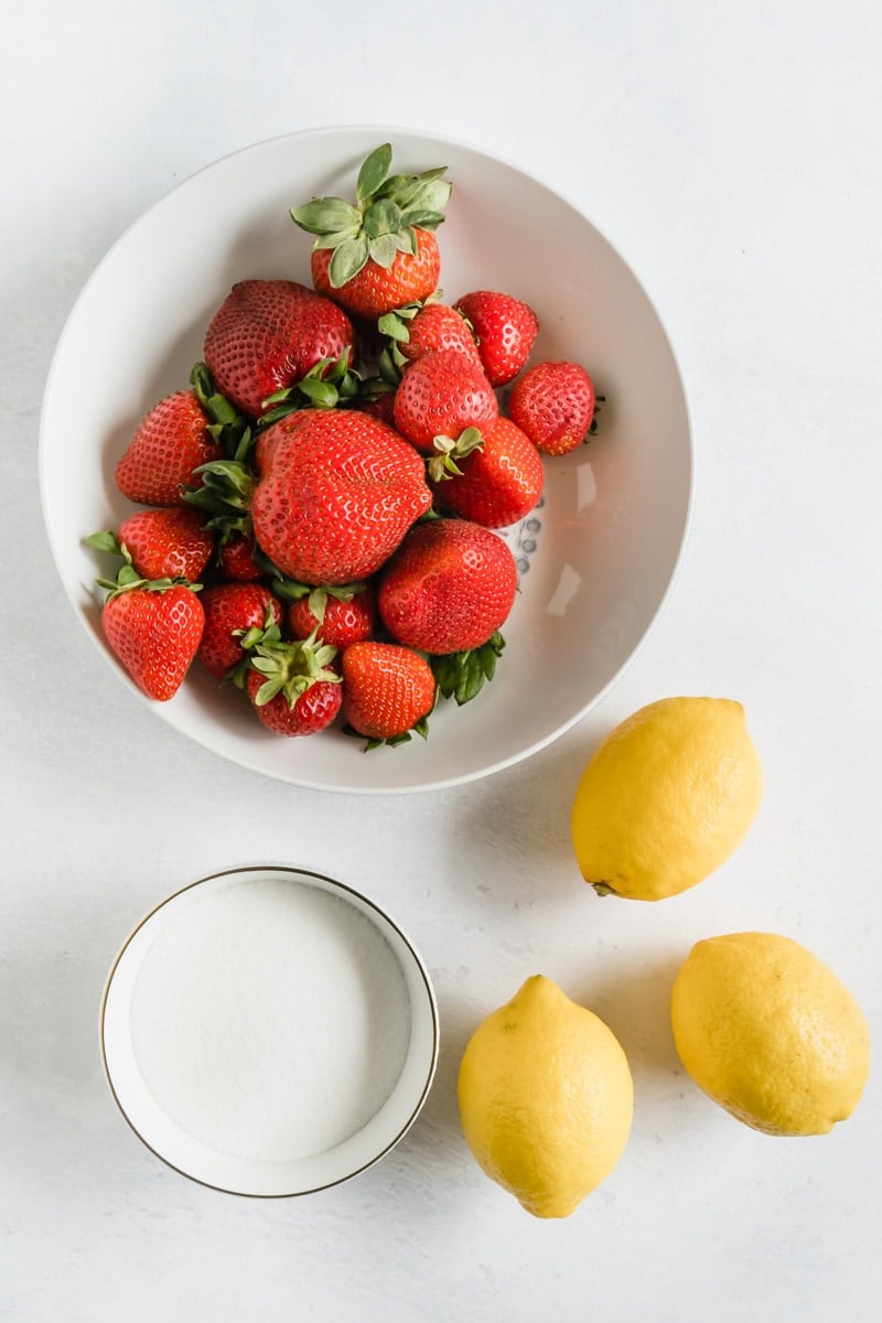 Strawberry Lemonade ingredients