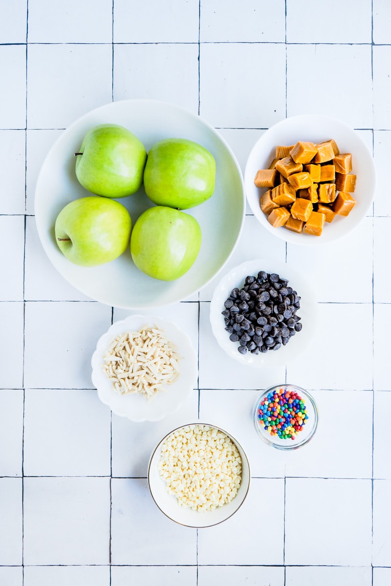 Ingredients for Candy Apple Slices