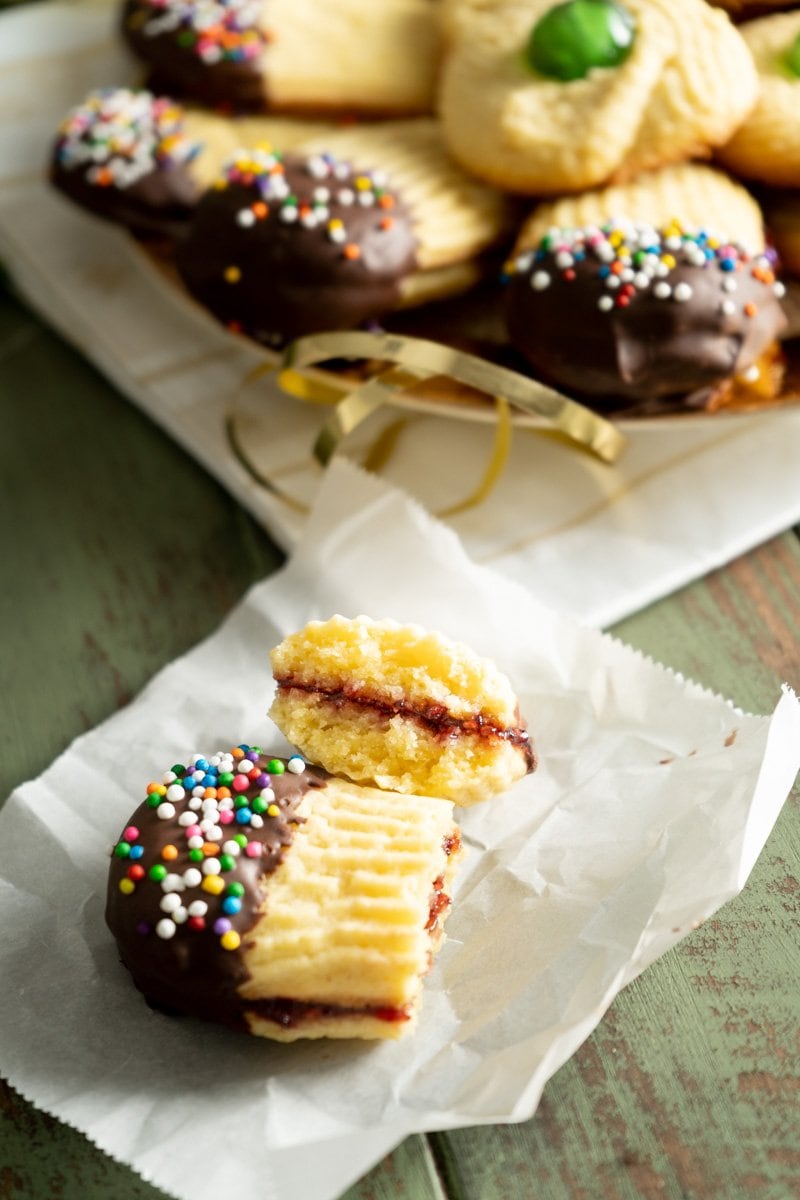 Traditional Italian Sandwich Cookies Dressed up 4 ways!