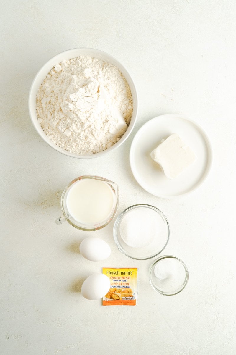 Cinnamon roll dough ingredients