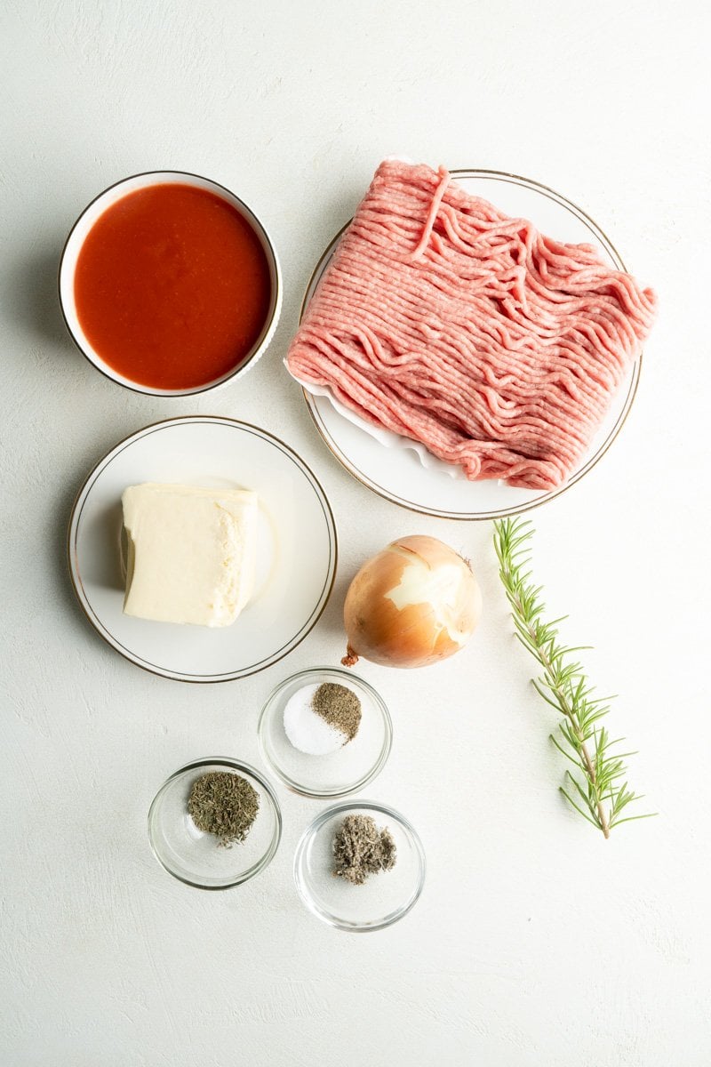 Ingredients for air fryer turkey meatballs