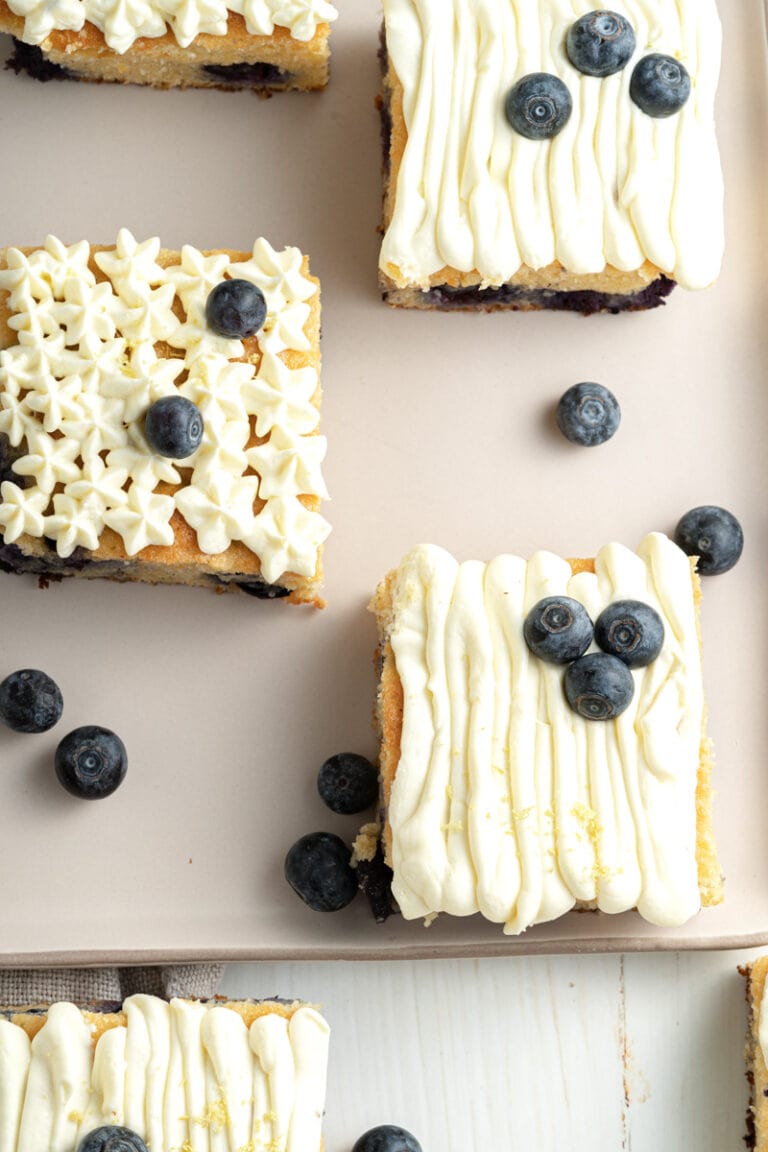 Easy Lemony Keto Blueberry CakePerfect for special occasion or a snack