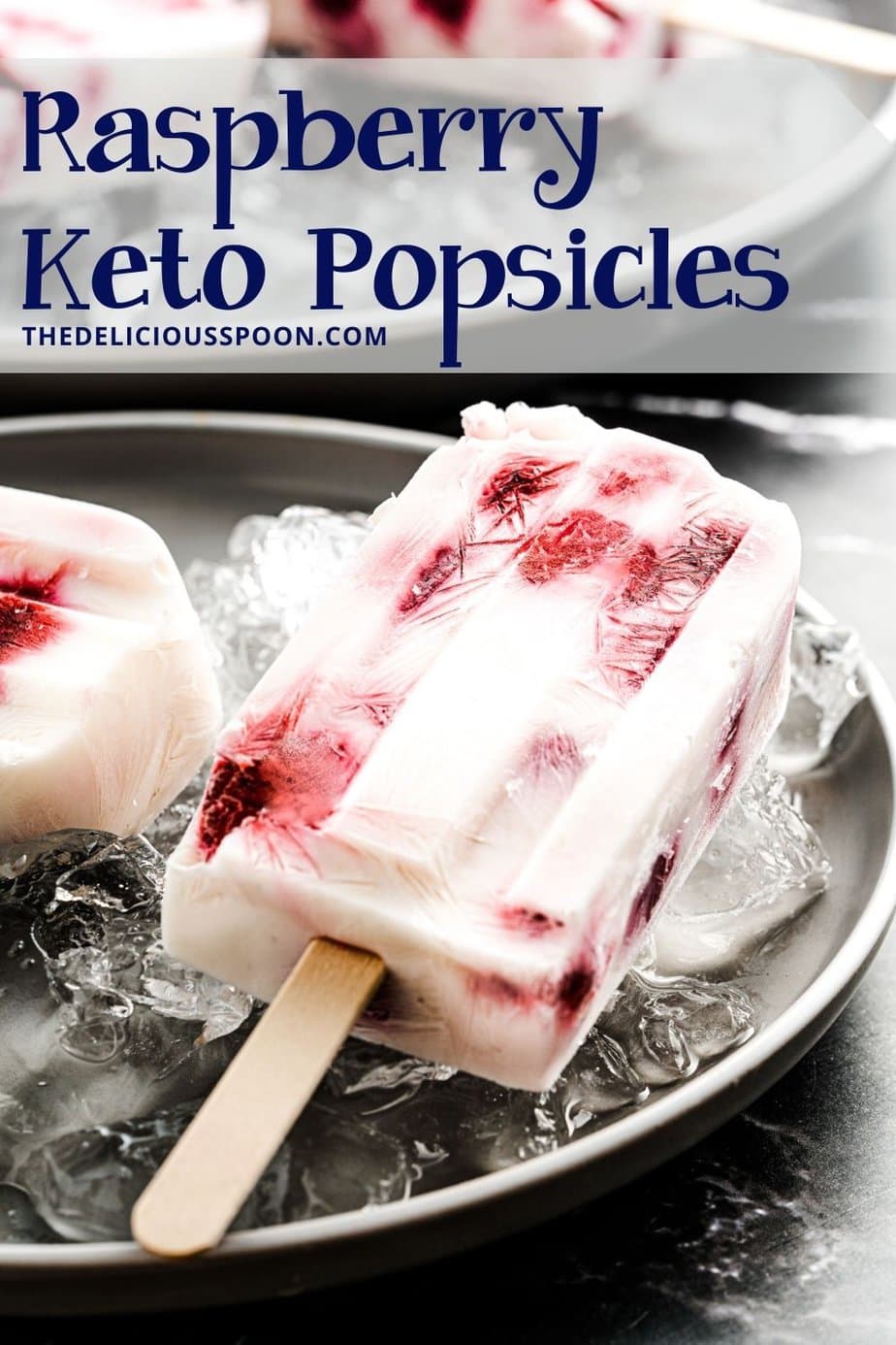 A Pinterest pin for keto-friendly popsicles.