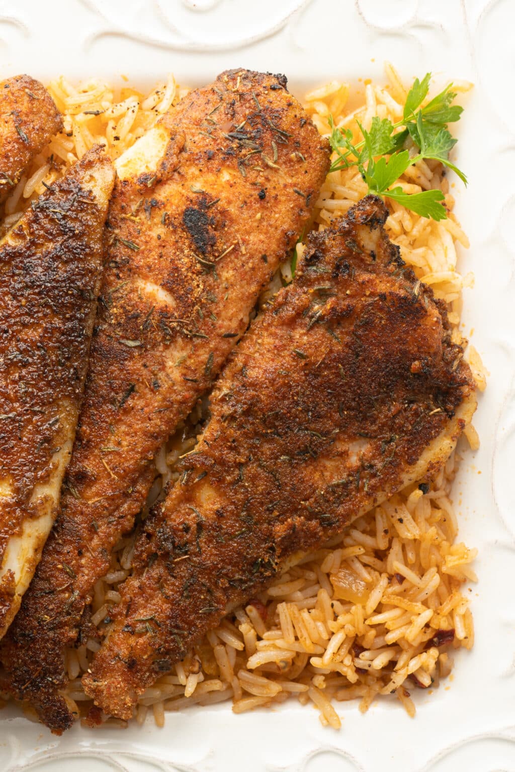 Simple PanFried Cajun Style Blackened Fish