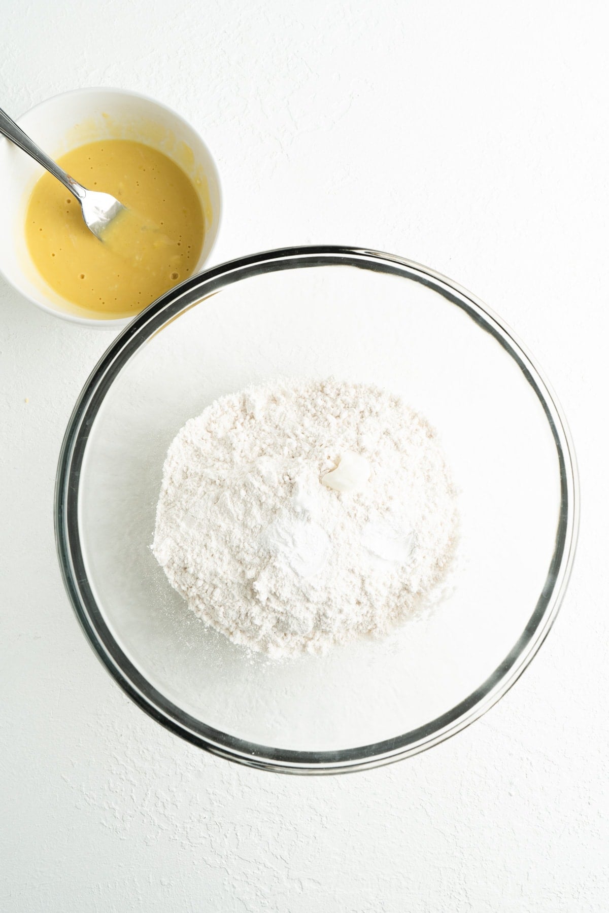 A bowl of flour.