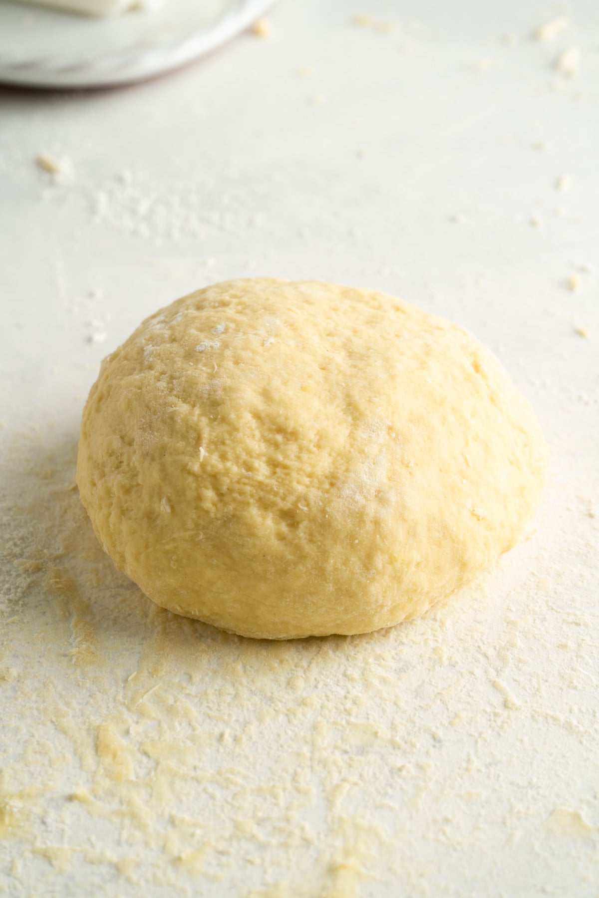 A ball of faworki dough.