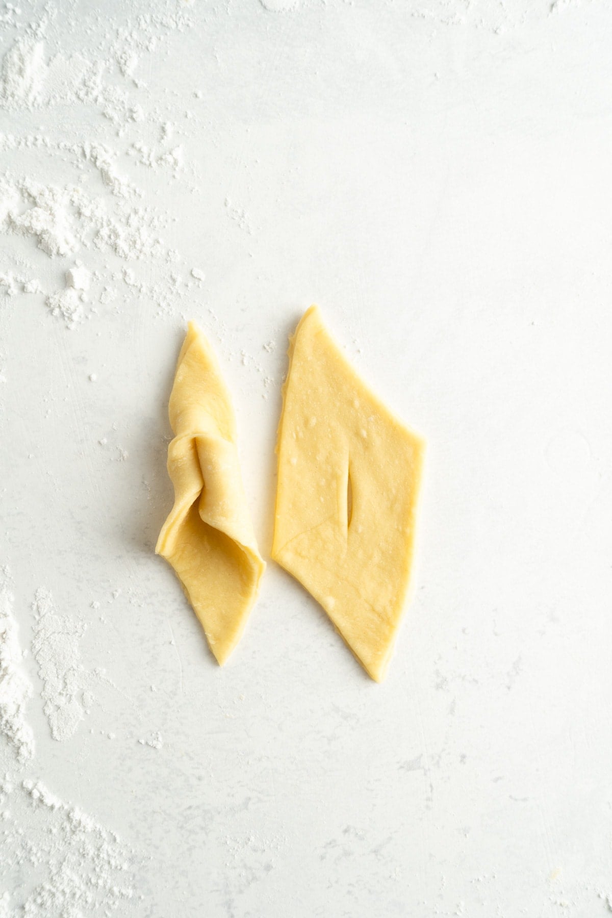 How to shape polish angel wing pastry.