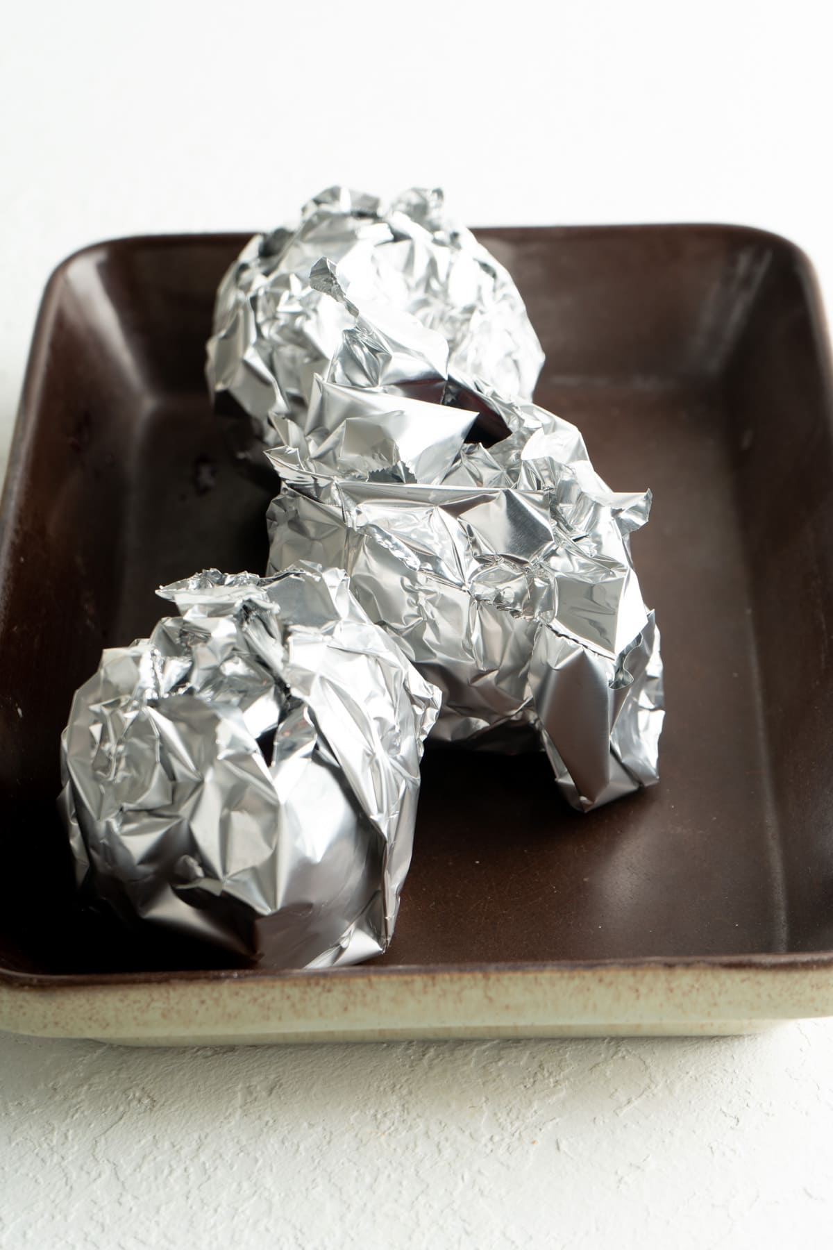 Beets roasted in foil.