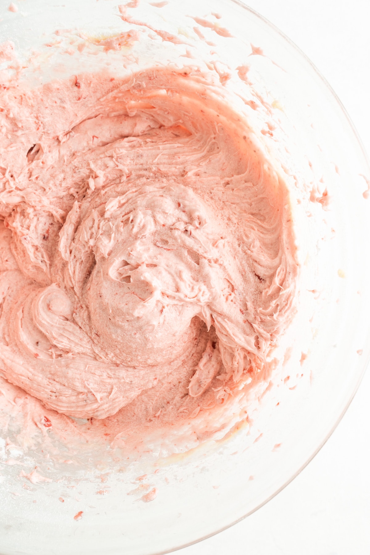 fresh strawberry icing.