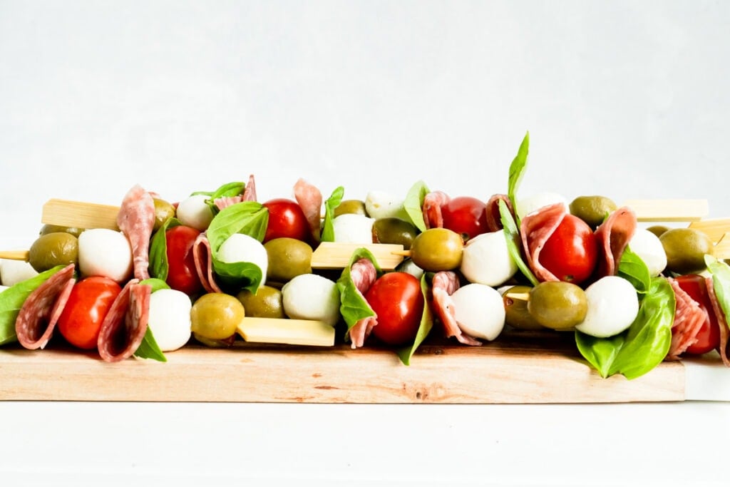 Quick and Easy Italian Appetizer Antipasto Skewers
