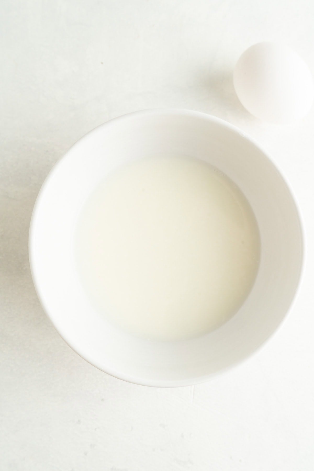 Homemade buttermilk in a bowl.