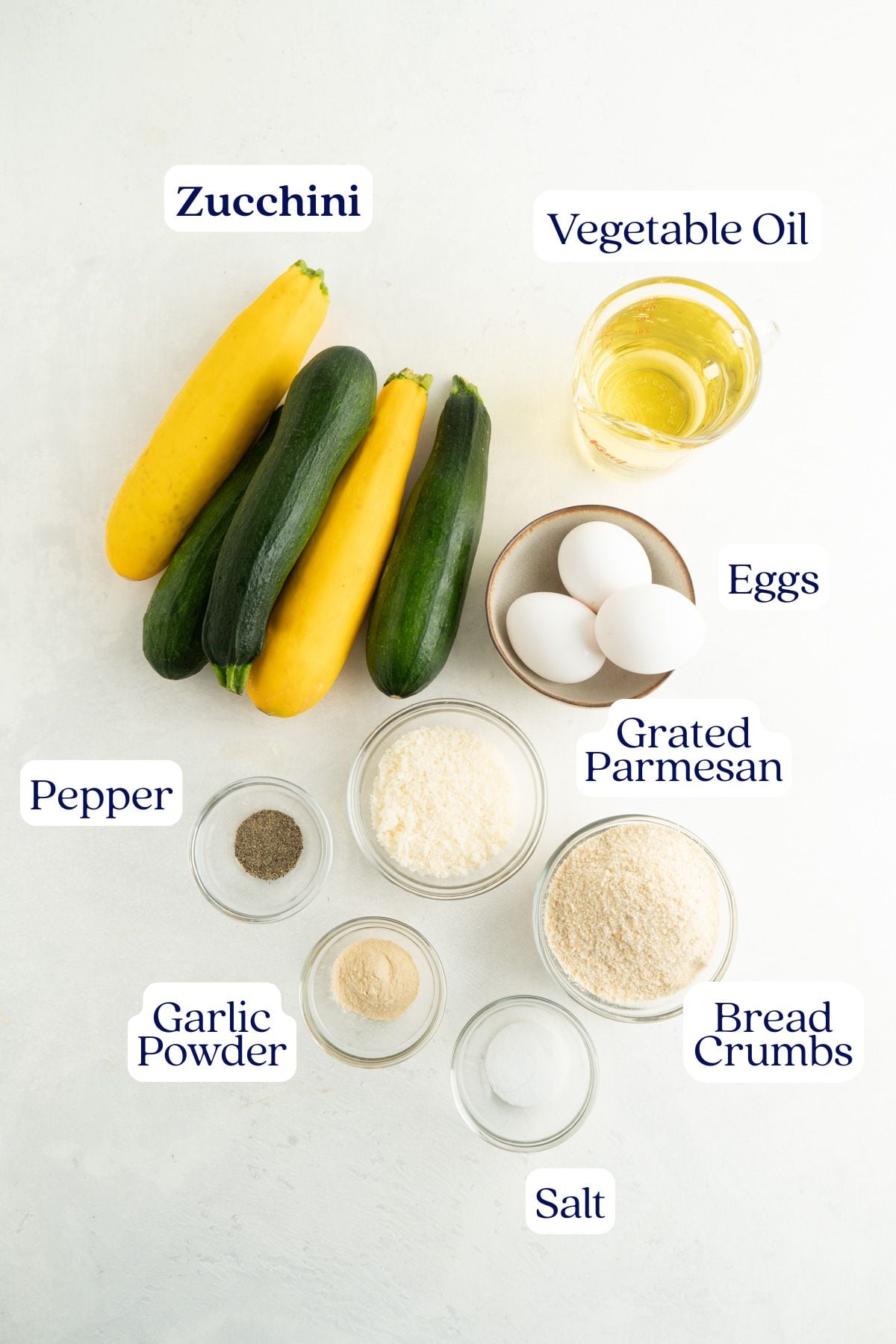 Zucchini Fritter Ingredients