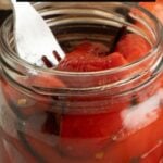 Roasted red pepper pinterest pin.