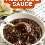 Pinterest pin for an Asian BBQ sauce recipe.