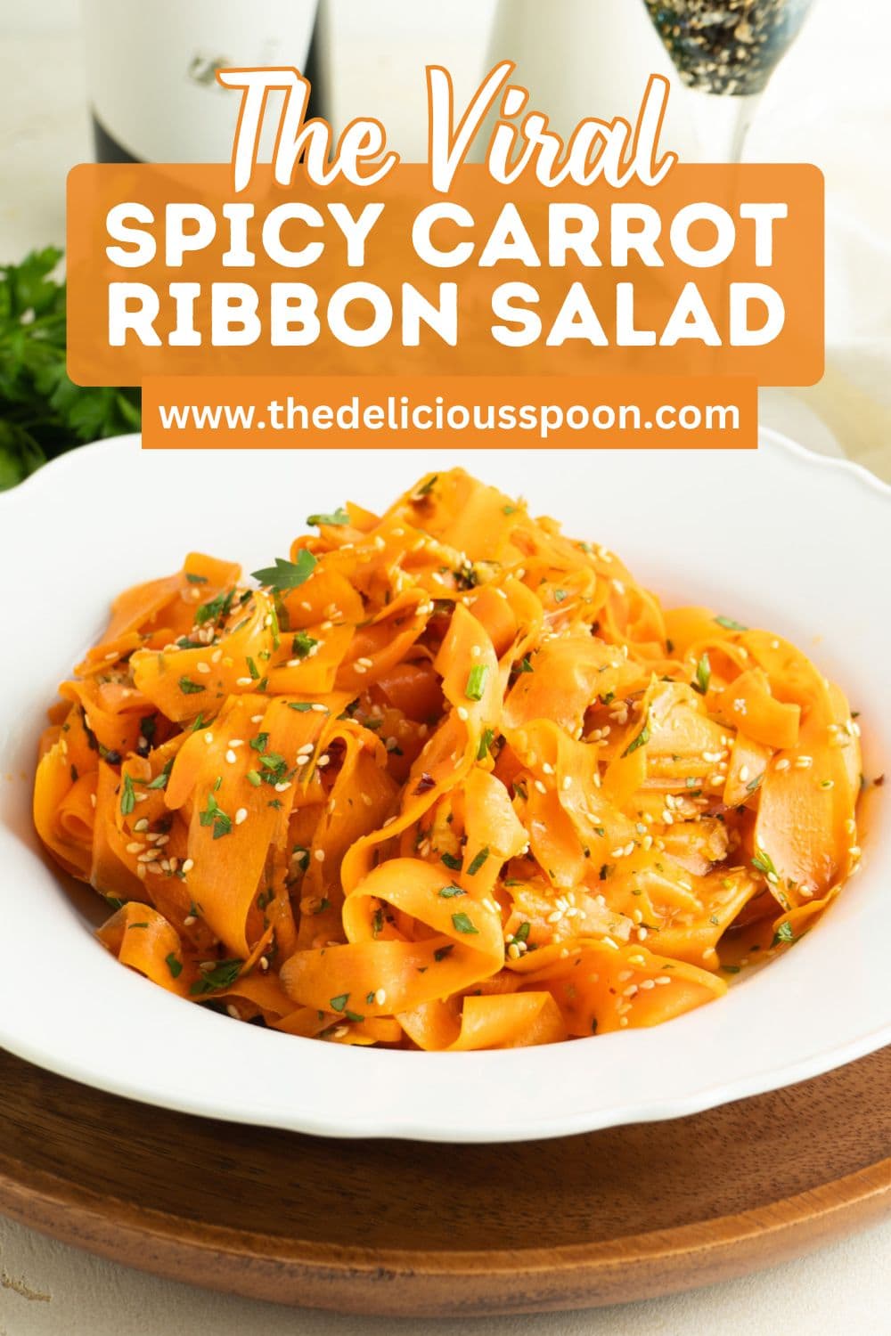 Carrot Ribbon Example Spicy Raw Carrot Ribbon Salad- The Delicious Spoon