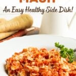 Pinterest pin for mashed carrots and parsnips.