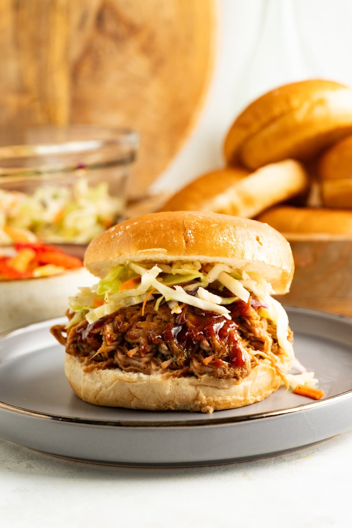 Slow Cooker BBQ Pulled Pork Tenderloin