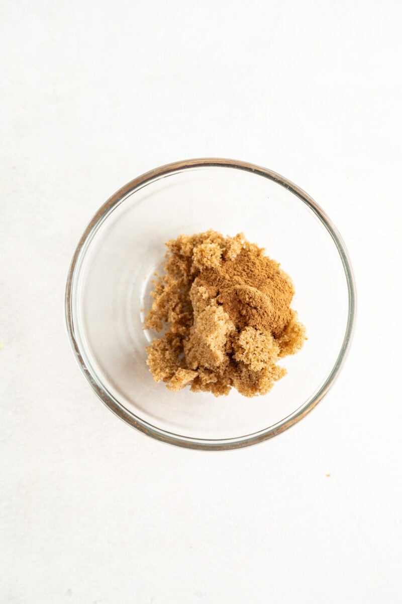 Brown sugar and cinnamon in a bowl.