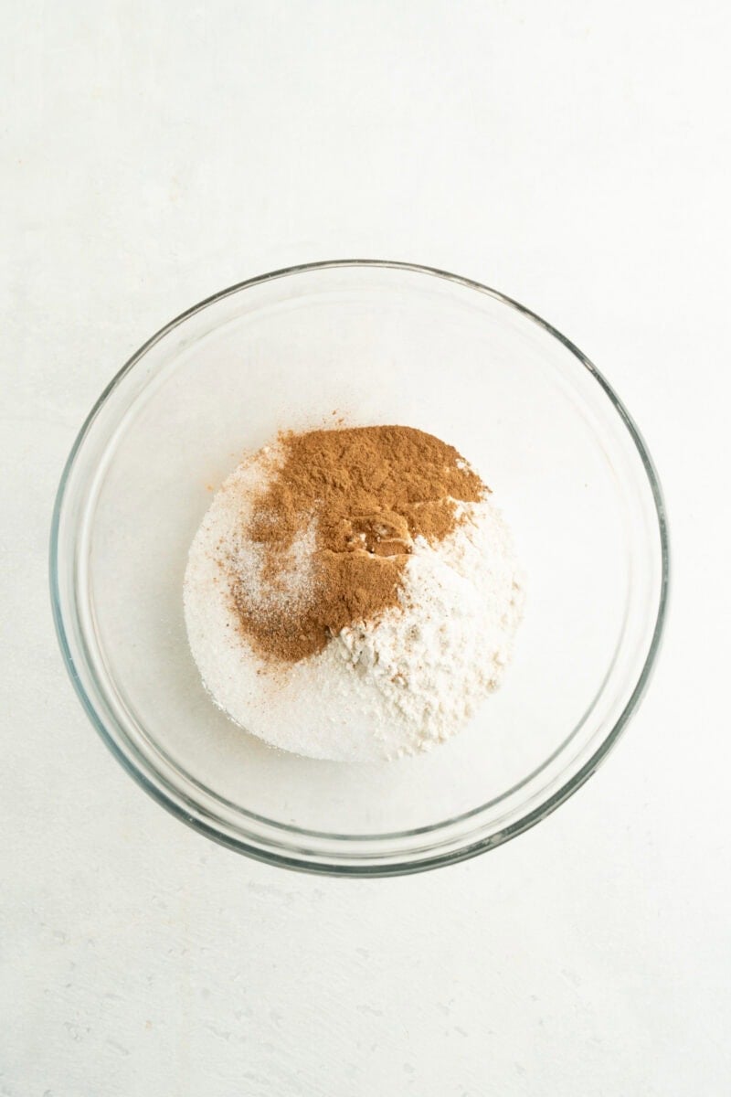 A bowl of sugar and spices.