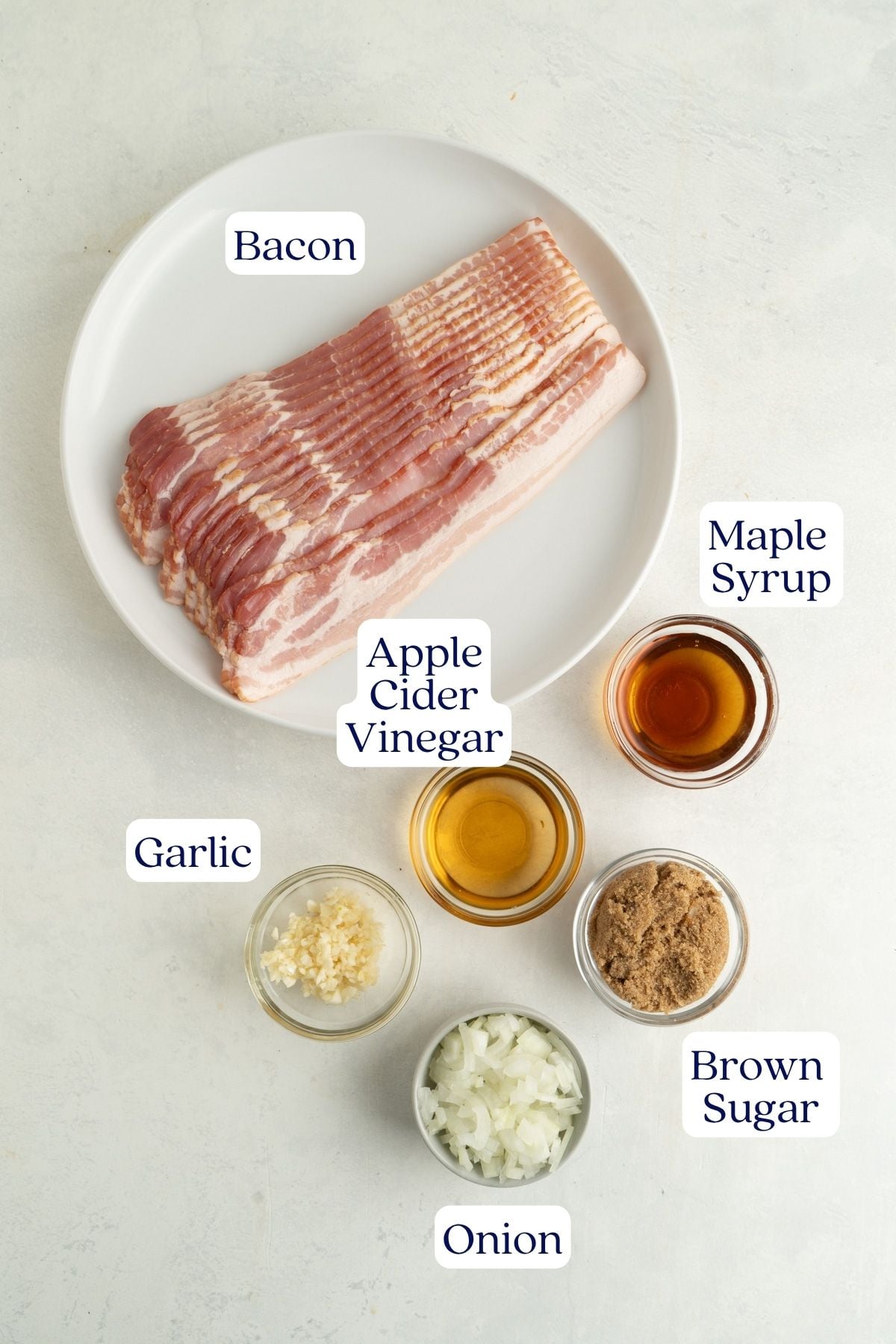 Bacon Jam Ingredients.