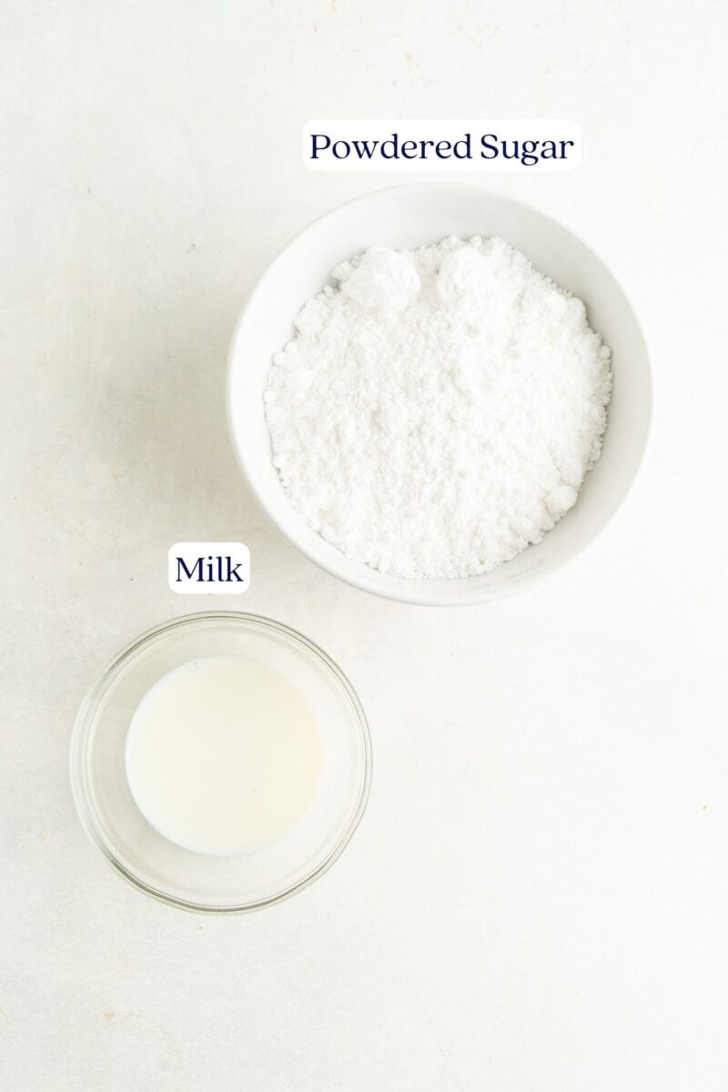 Milk and Sugar for cookie glaze.