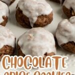 Pinterest pin for chocolate spiced cookies.